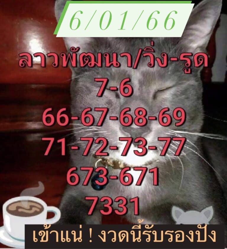 หวยลาว หวยลาว4ตัว 06-1-66