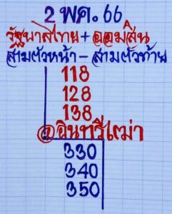 หวยอินทรีเฒ่า 2-5-66