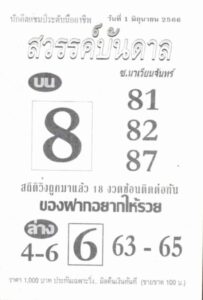 หวยสวรรค์บันดาล 1-6-66