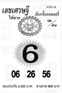 เลขเศรษฐี 16-6-66