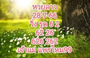 แนวทางหวยลาว 28-7-66