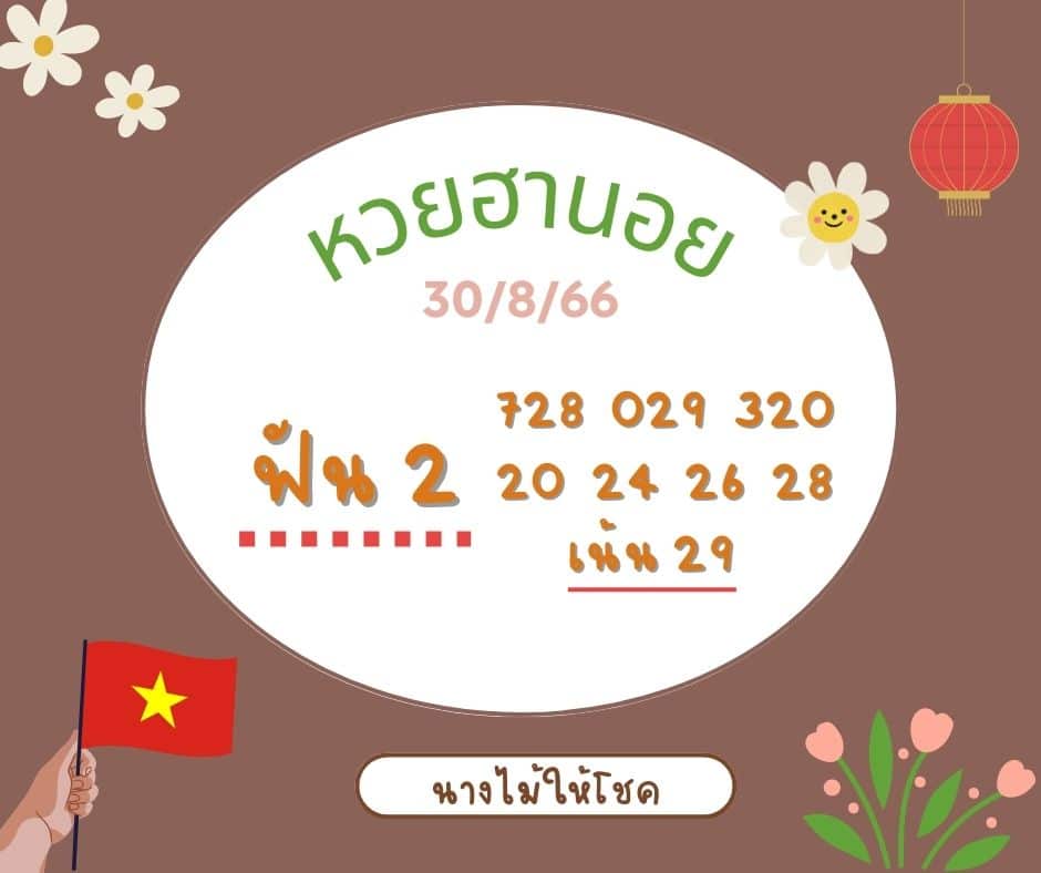 หวยฮานอย 30-8-66