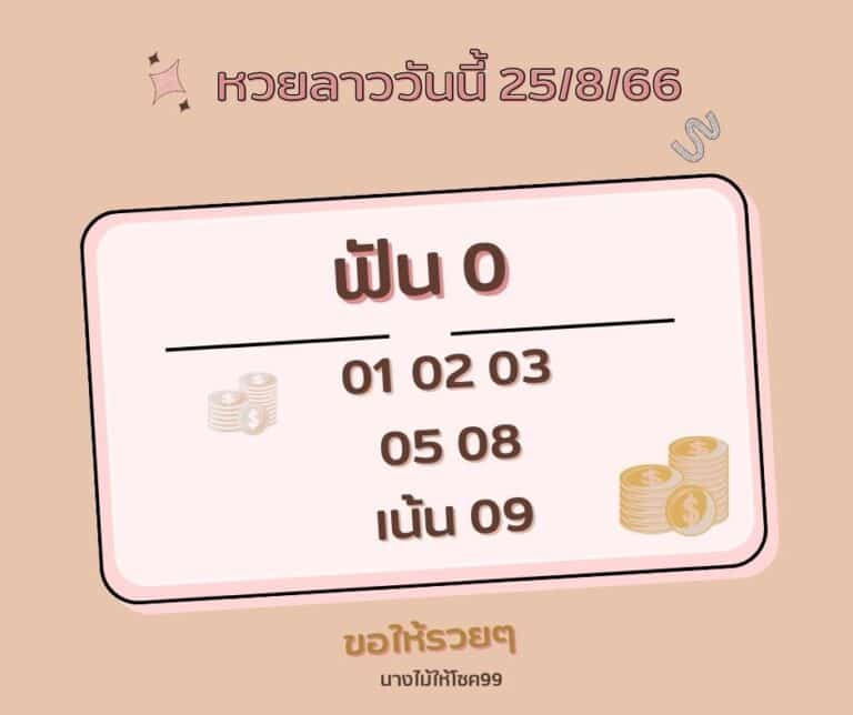 หวยลาววันนี้ 25-8-66