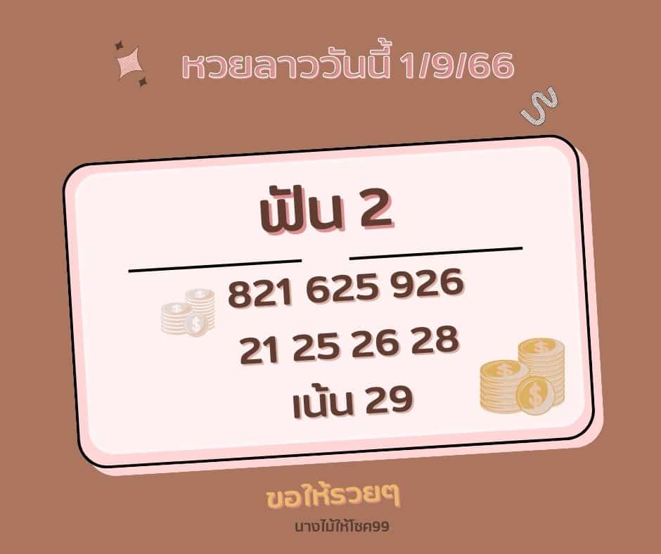 หวยลาววันนี้ 1-9-66